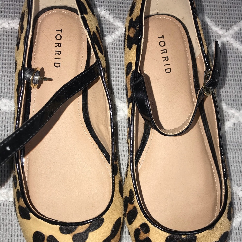 Torrid, Size 10W, leopard print Mary Jane
